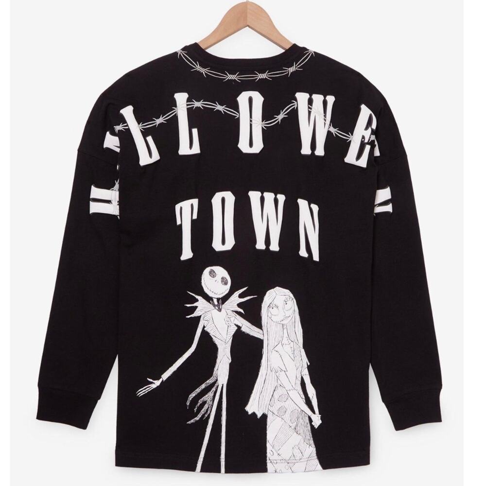Disney The Nightmare Before Christmas Jack & Sally Long Sleeve Small NWT